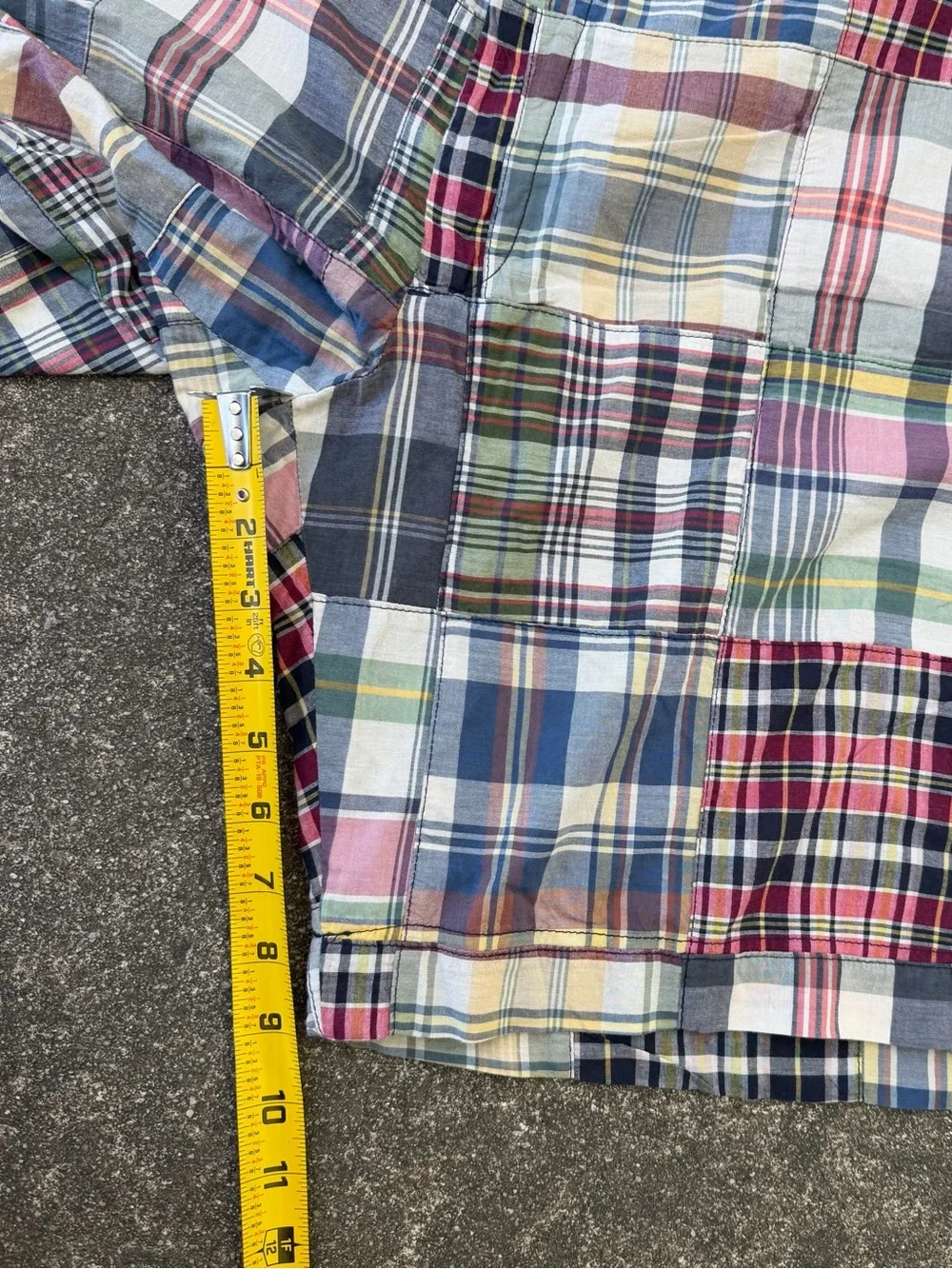 Polo Ralph Lauren Madras Plaid Patchwork Chino Shorts Size 48B Classic Fit NWT